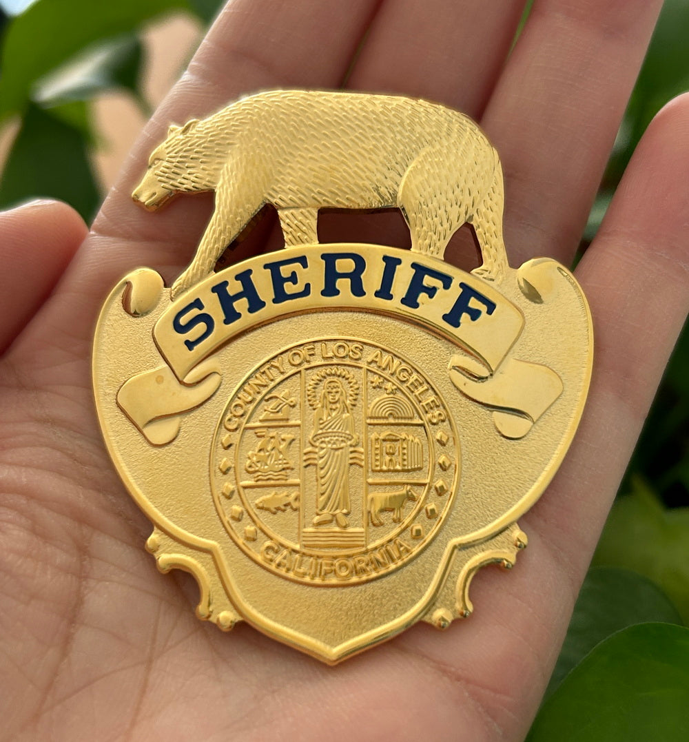 ストア レア物！U.S. LOS ANGELES COUNTY SHERIFF・バッジ・実物パッチ等１セット・１点物