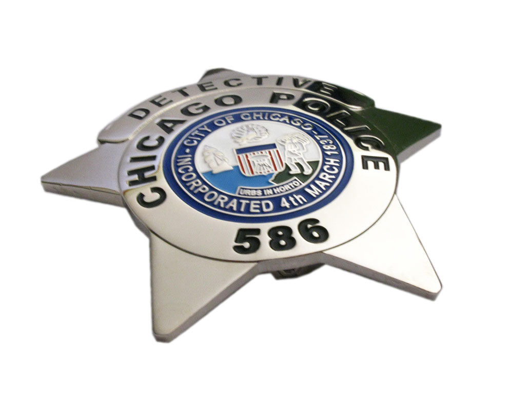CPD Chicago Detective Police Badge Replica Movie Props With