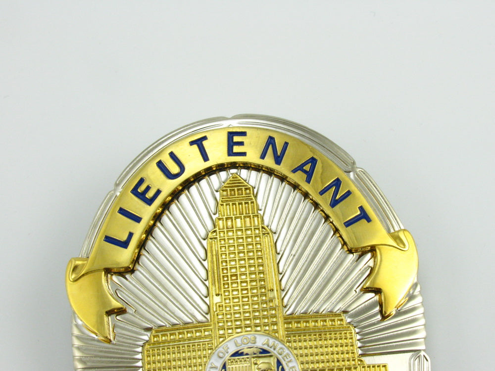 Lapd Los Angeles Lieutenant Police Badge Replica Movie Props With No1 Cop Collectibles 5594