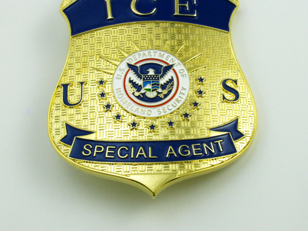 US Hsi Homeland Security Investigations Special Agent Badge Solid Copper Replica Movie Props Badge