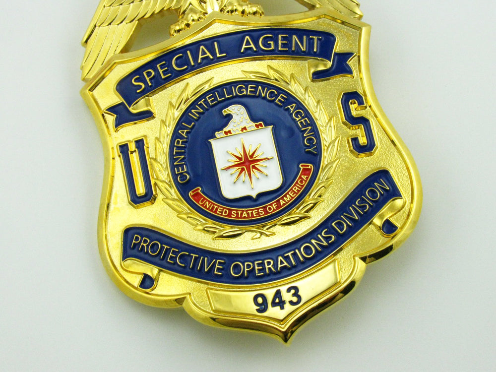 CIA Protective Operations Division Special Agent Badge Replica Movie P –  Cop Collectibles