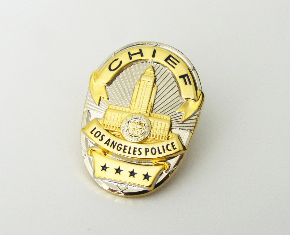 LAPD Los Angeles Police Badge Lapel Pin Mini Version (2 Optional Styles)