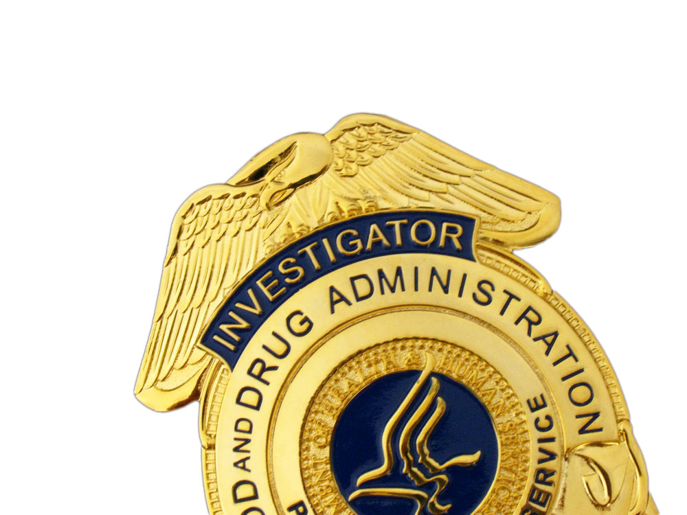 US FDA Investigator Badge Replica Movie Props – Cop Collectibles