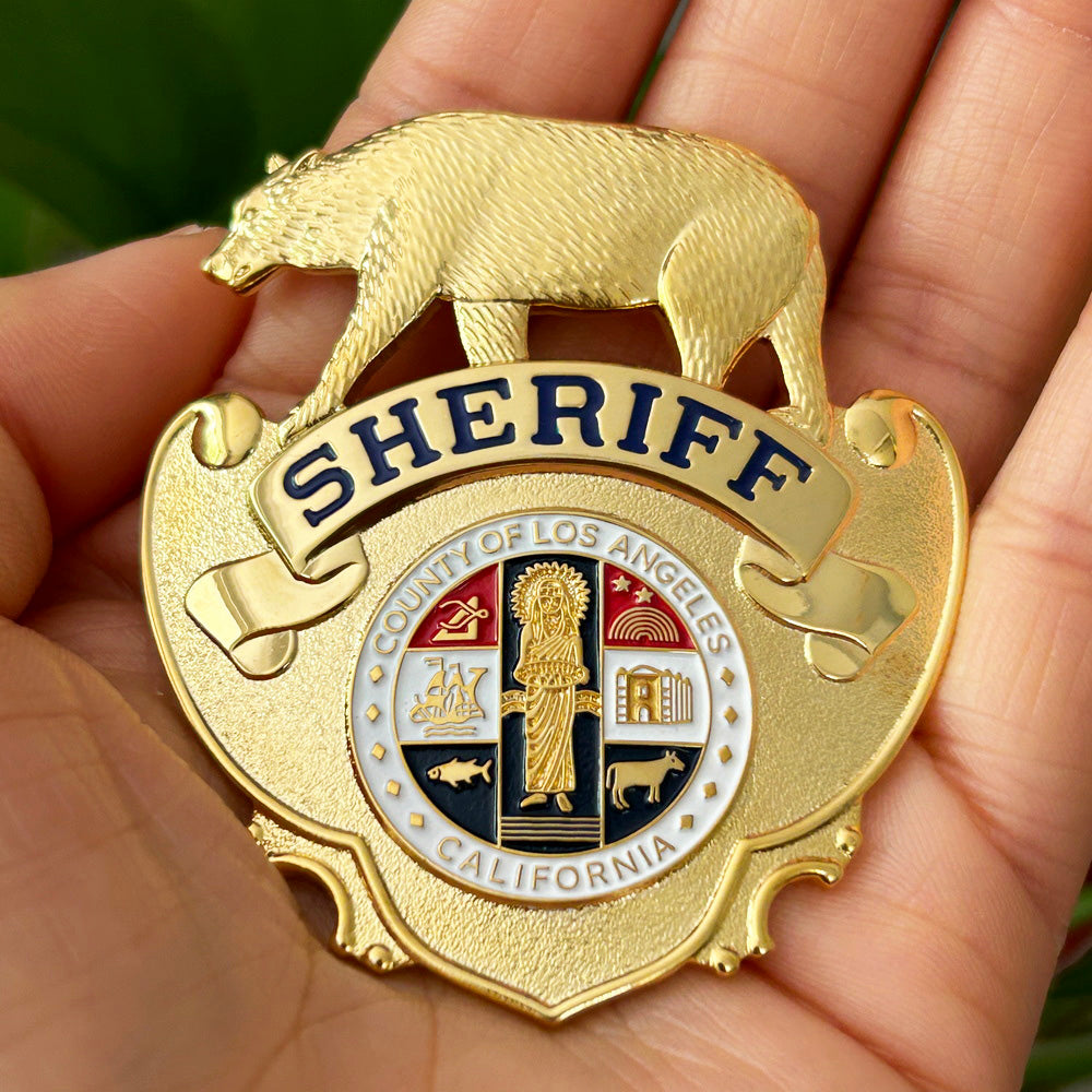 LASD California County of Los Angeles Sheriff Cap Hat Badge