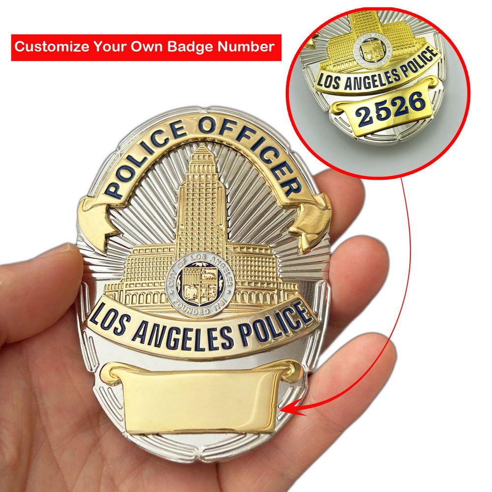 LAPD Police Officer Los Angeles Police Badge *Customizable Badge Numbe ...