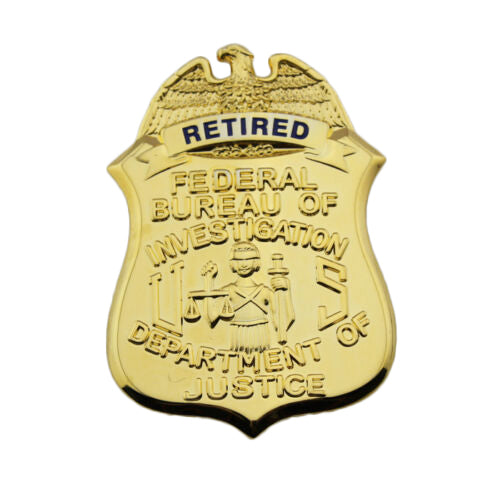 US FBI Special Agent Badge Solid Copper Replica Movie Props