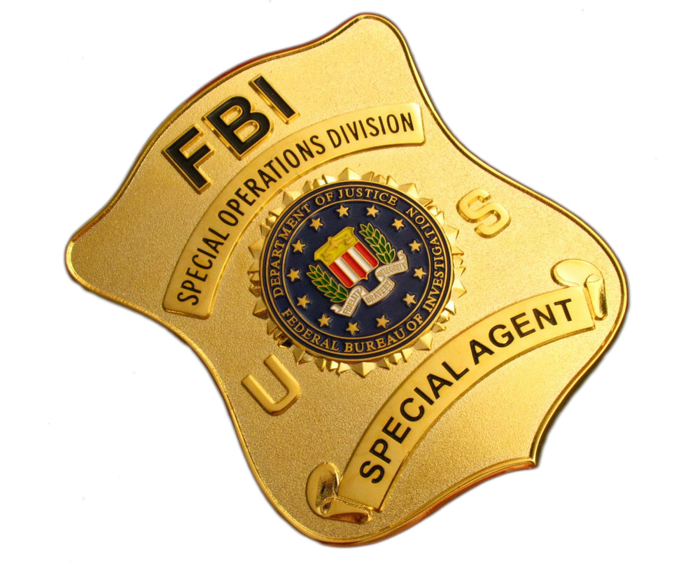 US FBI Special Operations Division Special Agent Badge Replica Movie P ...