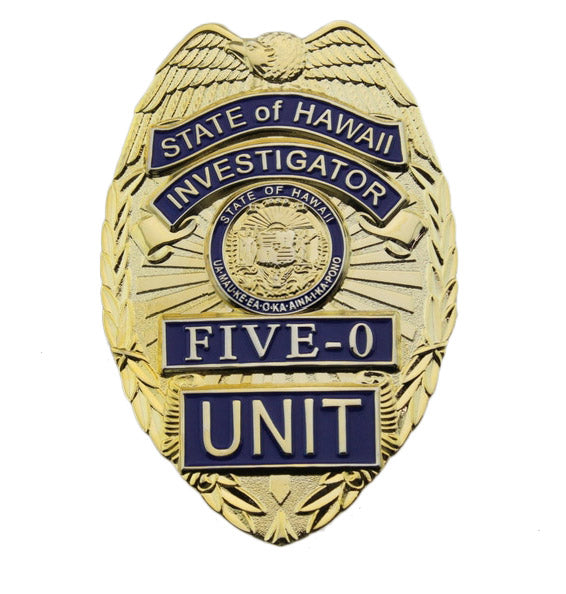 Hawaii Five-O Unit Investigator Police Badge Replica Movie TV Props ...