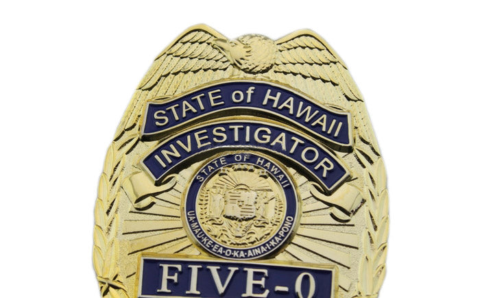 Hawaii Five-O Unit Investigator Police Badge Replica Movie TV Props ...