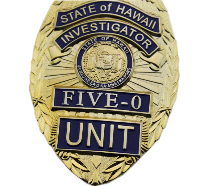 Hawaii Five-O Unit Investigator Police Badge Replica Movie TV Props ...