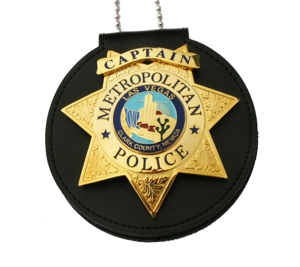 LVMPD Las Vegas Metropolitan Captain Police Badge Replica Movie Props ...