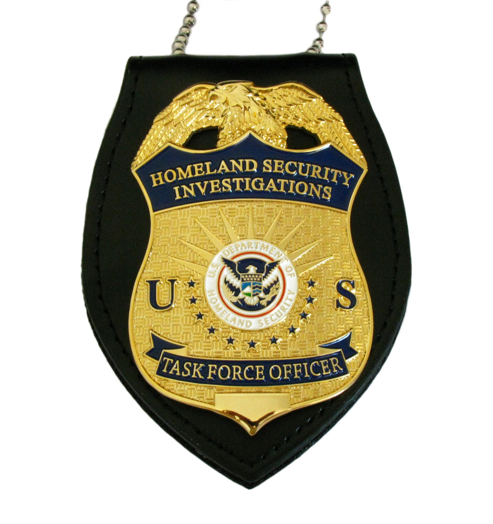 US HSI TFO Task Force Officer Badge Replica Movie Props Gold – Cop ...
