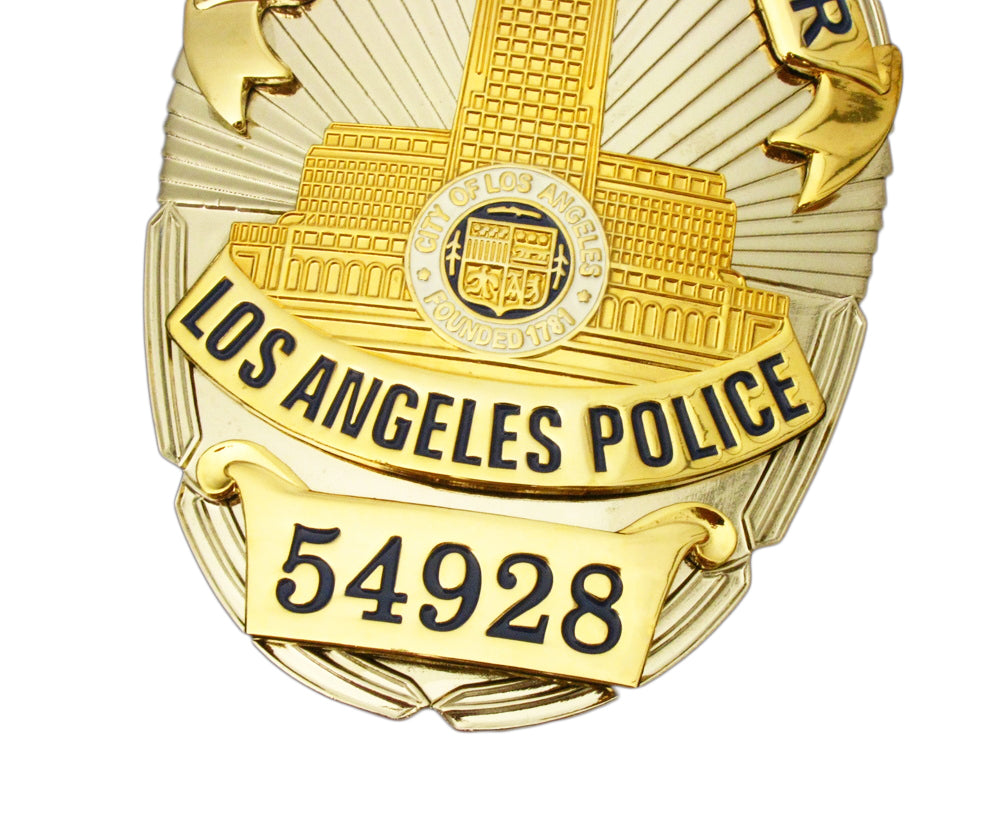 LAPD Police Officer #54928 Los Angeles Police Badge Replica Movie Prop ...