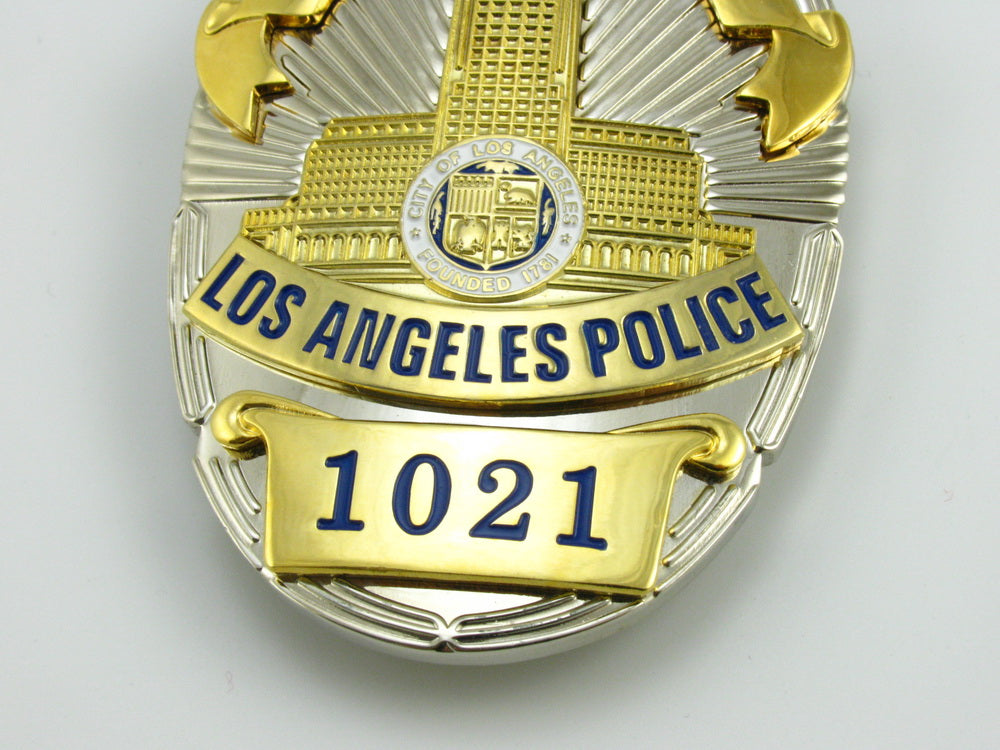 Lapd Los Angeles Lieutenant Police Badge Replica Movie Props With No1 Cop Collectibles 2756