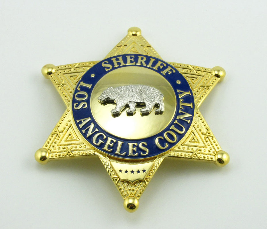 LASD Los Angeles County Sheriff Bear Badge Replica Movie Props With 5 ...