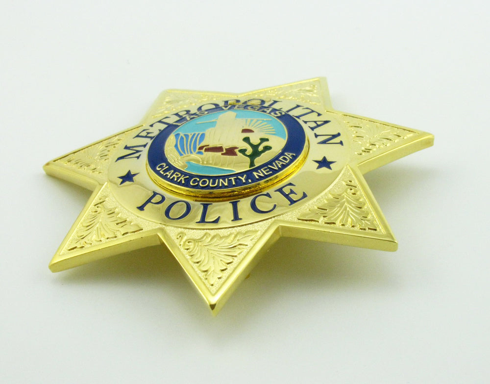 LVMPD Las Vegas Metropolitan Police Badge Replica Movie Props – Cop ...