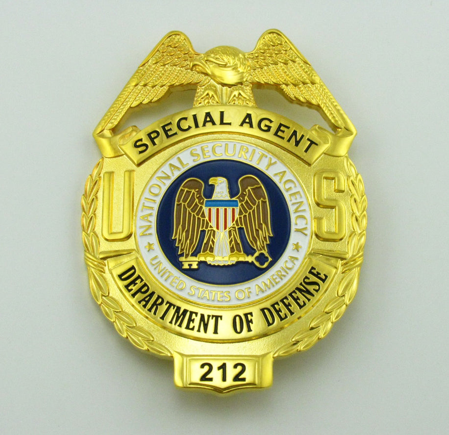 US DOD Department Of Defense Special Agent Badge Replica Movie Props W ...