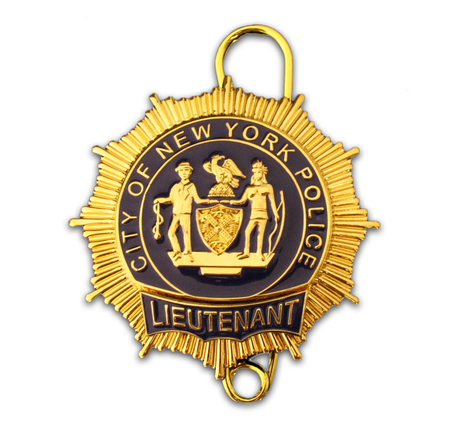 NYPD Lieutenant New York Police Badge Replica Movie Props – Cop Collectibles