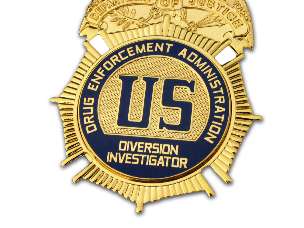 US DEA DI Diversion Investigator Badge Replica Movie Props – Cop ...