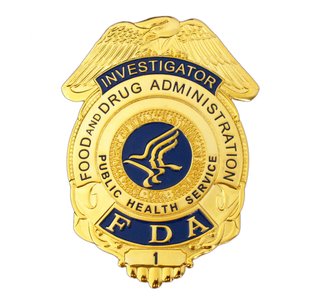 US FDA Investigator Badge Replica Movie Props – Cop Collectibles
