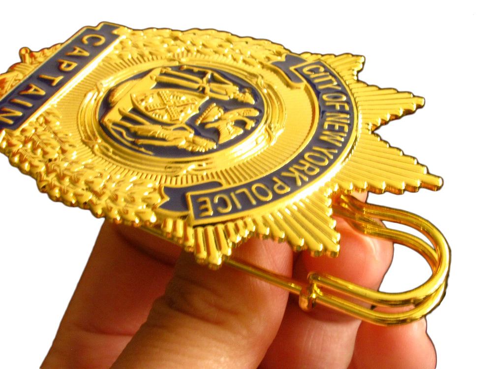 NYPD Captain New York Police Badge Replica Movie Props – Cop Collectibles