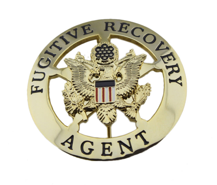US Fugitive Recovery Agent Badge Replica Movie Props Badge